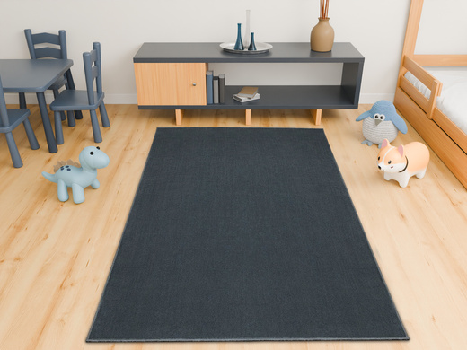 Dywan Plush Grey Antypoślizgowy Szary Rabbit