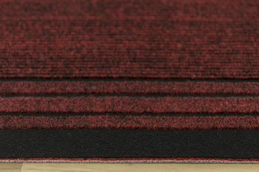 Antypoślizgowy Chodnik Wycieraczka Rekord 877 bordo szerokość 67 cm