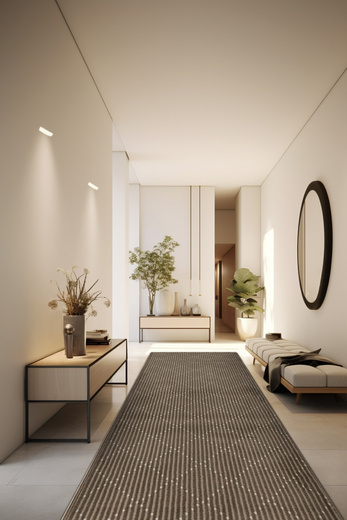 Chodnik Luna 504751/97944 Choco Romby Brąz szerokość 70 cm