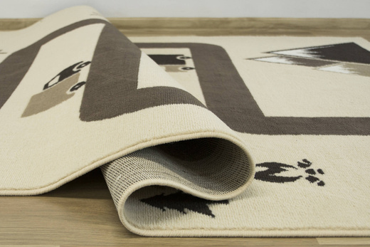 Dywan Kids 534456/97955 ivory Uliczki Góry Beż Brąz