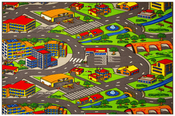 Dywan Dziecięcy Clever Town Uliczki