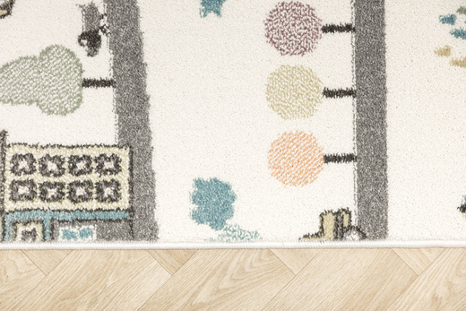 Dywan Dziecięcy Lima 9376A cream/l.grey Uliczki Krem Szary