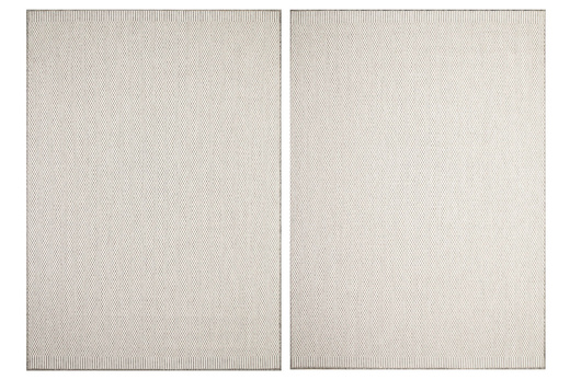 Dywan Dwustronny Sznurkowy Brussels 205150/10010 Silver Kratka Szary Krem Outdoor