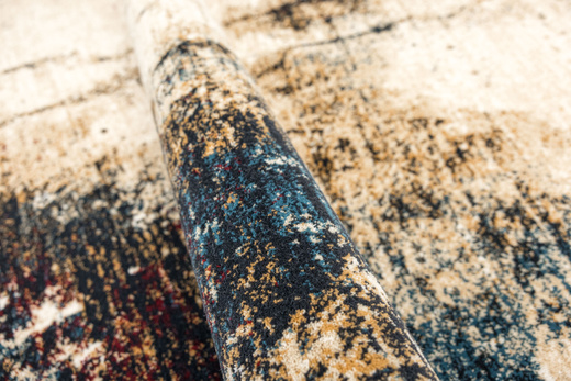 Wełniany Dywan Agnella Isfahan Grado Jasny Beż Abstrakcja