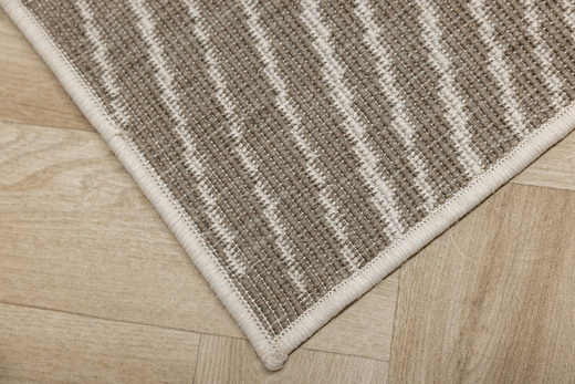 Dywan Dwustronny Sznurkowy Brussels 205784/10620 linen Jasny Beż Krem Liście Outdoor