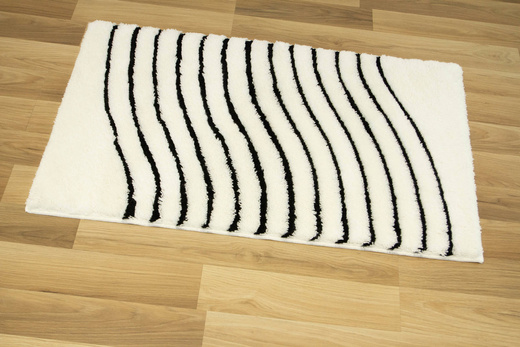 Dywanik Premium biało-czarny 60x100 cm