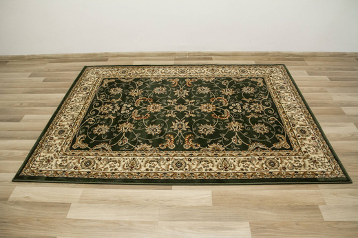 Dywan Super Rose 2338A d.green/cream Ornament Zieleń Brąz Czerwień