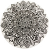 Okrągły Dywan Lima G754A white/black Mandala Biały Czarny