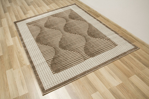 Dywan Teno QP030 Brown Brąz Beż Geometryczny