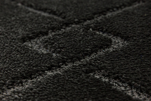 Dywanik Łazienkowy Antypoślizgowy Moreno Black Czarny Romby