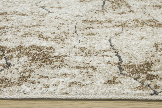 Chodnik Zer Lux 5762B Lśniący Beż Szary Piaskowiec szerokość 70 cm