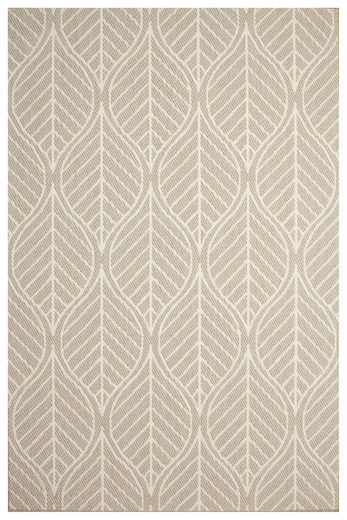 Dywan Dwustronny Sznurkowy Brussels 205647/10610 linen Jasny Beż Krem Listki Outdoor