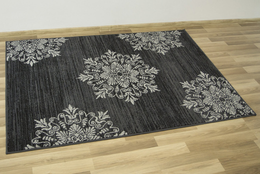 Dywan Aladin 513667/56922 d.grey Ornament Ciemny Szary