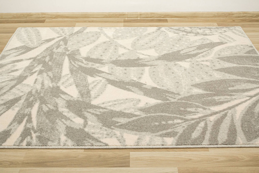 Wełniany Dywan Isfahan-M Zamio Popielaty Wełna Liście Palm