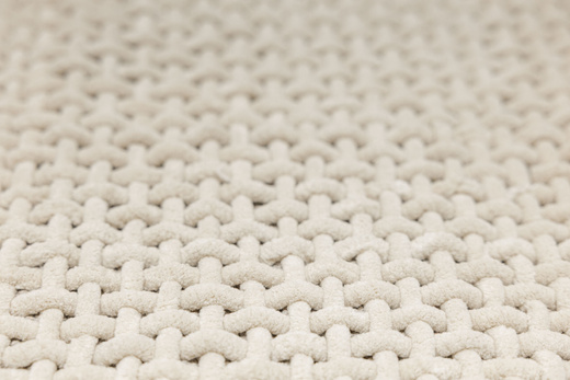 Bawełniany Dywanik Chodniczek Moko Beż Gruby Splot