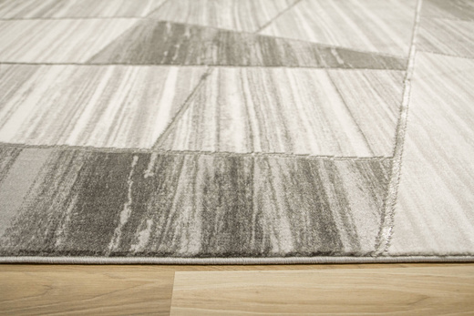 Dywan Felix 9253A l.grey/white Lśniący Marmur Szary Krem Srebrny