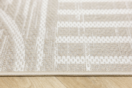 Dywan Sznurkowy Haga 03606E cream/vizon Beż Krem Geometria Outdoor