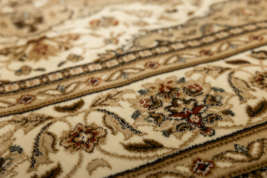 Owalny Dywan Super Rose 3792A cream/cream O Ornament Kwiaty Krem Beż