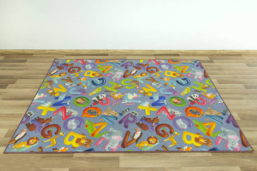 Dywan Alfabet 19 grey Zoo Literki
