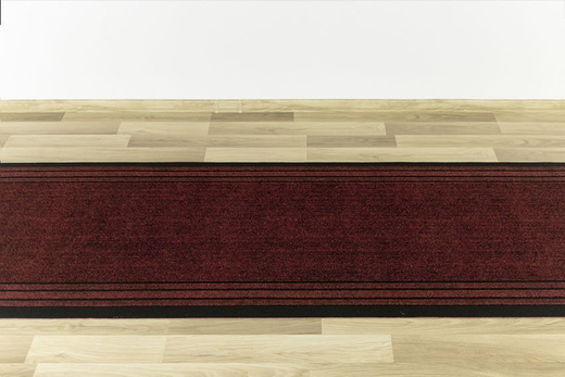 Antypoślizgowy Chodnik Wycieraczka Rekord 877 bordo szerokość 80 cm