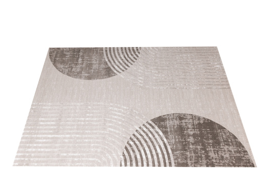 Dywan Nantes Nantes NT209A Beige/Brown Szarobeżowy Półkola