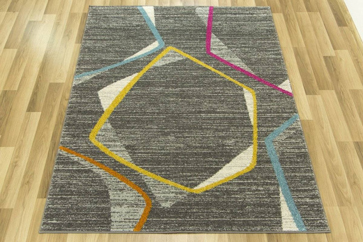 Dywan EMILY 2326A yellow/d.gri