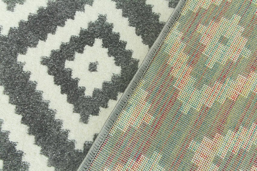 Chodnik Rainbow szare romby 11212/190 szerokość 70 cm