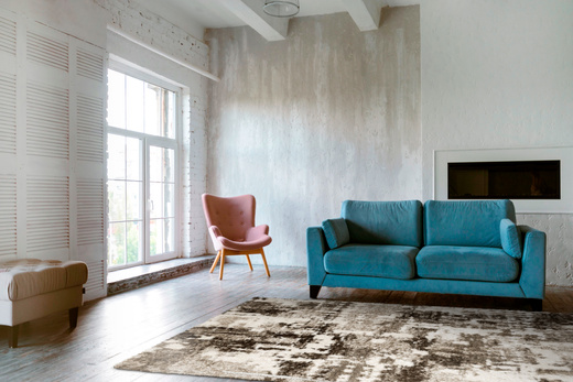 Dywan Shaggy Puffy P149 beige/d.vizion Beż Brąz Abstrakcja