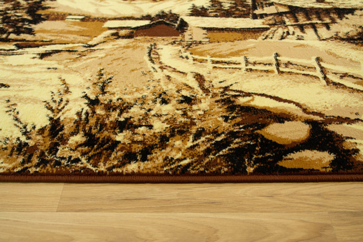 Makata dywan góry beż