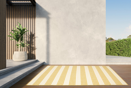 Dywan Dwustronny Sznurkowy Brussels 205617/10710 ochre musztardowy Outdoor