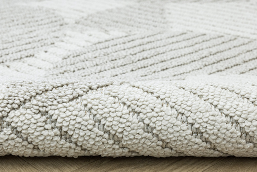 Dywan Milano 032 beige/cream Krem Kaszmir Geometria Frędzelki