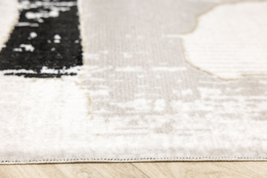 Dywan Kashmir KR204S Vizon/Black Beż Czarny Złoty Tynk