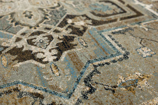 Wełniany Dywan Dywilan Omega Abbas Koniak Ornament