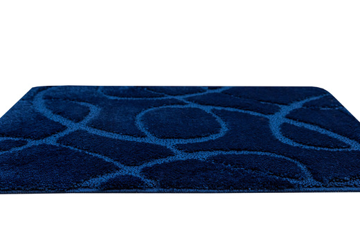 Dywanik Łazienkowy Antypoślizgowy Kobe Navy Granatowy Linie