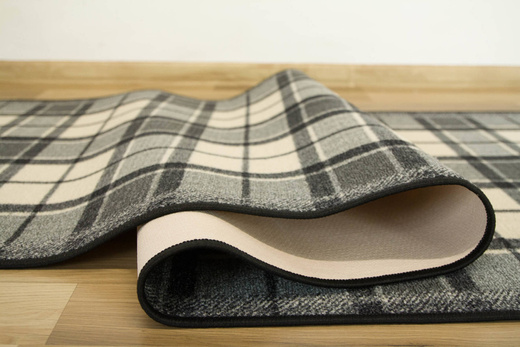 Antypoślizgowy Chodnik Grand 19 Szary Kratka szerokość 80 cm