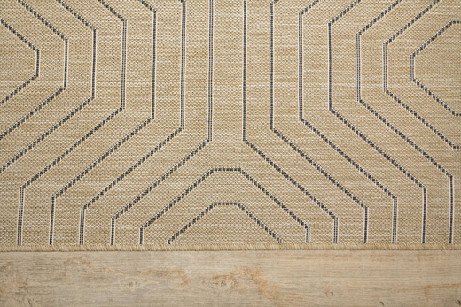 Zewnętrzny Dywan Sznurkowy Jeans 19013/P01 w Heksagony