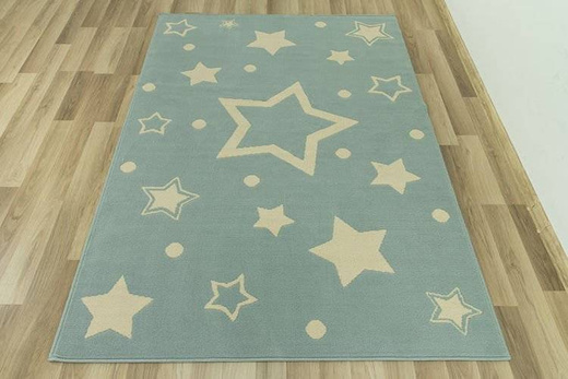 Dywan KIDS 533743/85855 gwiazdki niebieskie