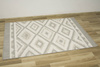 Dywan Sznurkowy Berg 28364/34 Aztec Romby Zygzaki Szary Krem