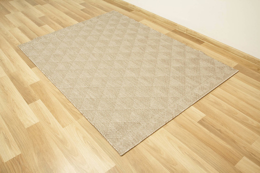 Dywan Dwustronny Sznurkowy Brussels 205740/10610 Linen Beż Krem Romby Outdoor