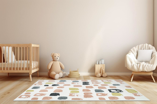 Dywan Dziecięcy Lima M038A cream/rose Krem Róż Szary