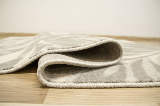 Wełniany Dywan Isfahan-M Zamio Popielaty Wełna Liście Palm