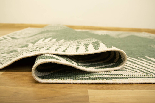 Dywan Dwustronny Sznurkowy Brussels 205183/10520 green liście palmy Outdoor