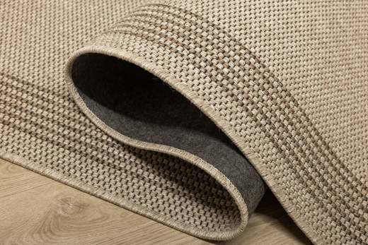 Chodnik Sznurkowy Antypoślizgowy Natura Loper 3412 Beż Brąz Paski szerokość 80 cm