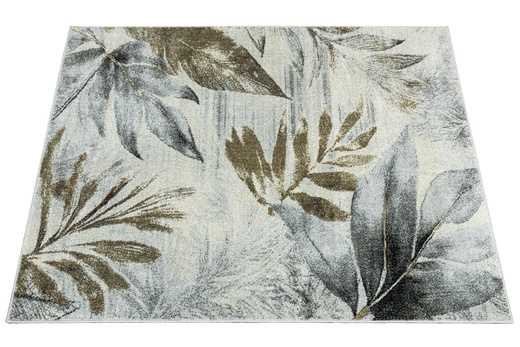 Dywan Ponte N852A l.grey/cream Brąz Szary Listki