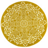 Okrągły Dywan Luna 503788/89955 mustard Musztardowy