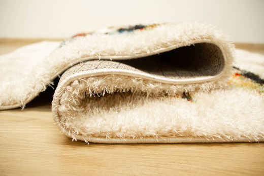 Dywan Shaggy Puffy P643 Beige/Yellow Abstrakcja