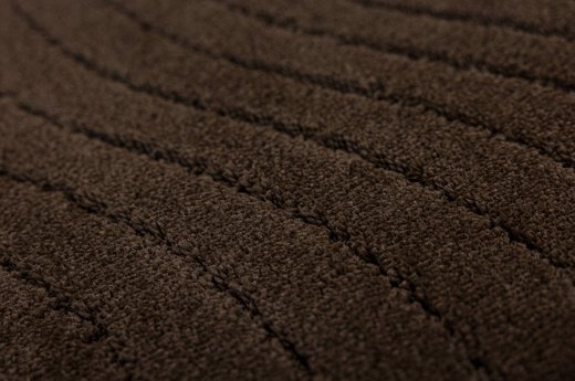 Dywanik Łazienkowy Antypoślizgowy Sara Wenge Brąz Fale