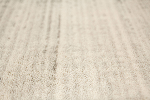 Wełniany Dywan Isfahan-M Rite Popielaty Szary KremowyKratka