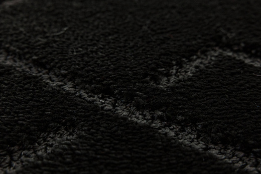 Dywanik Łazienkowy Antypoślizgowy Moreno Black Czarny Romby