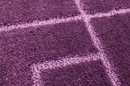 Dywanik Łazienkowy Antypoślizgowy Inez Violet Fioletowy Geometria